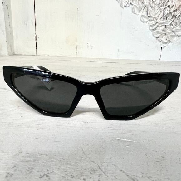 Prada PR12VS 1AB5S0 Millennials Black Frame Cat Eye Sunglasses - Picture 3 of 7